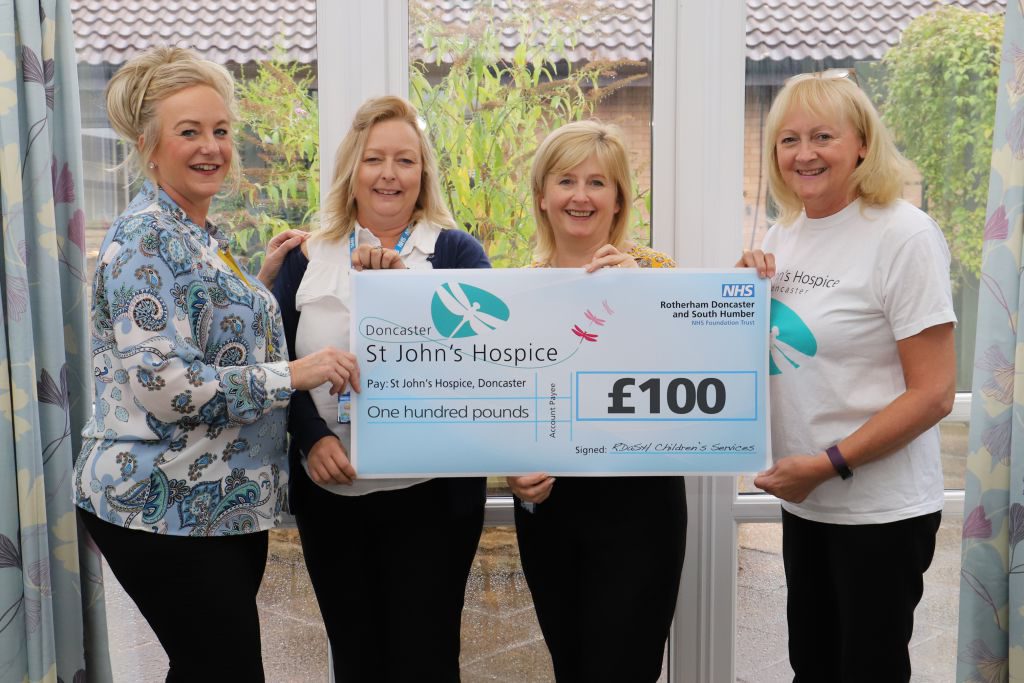 Left to right Tracey Dodsley, Sherree Cousins, Lisa Hodgson and Lindsey Richards of the hospice