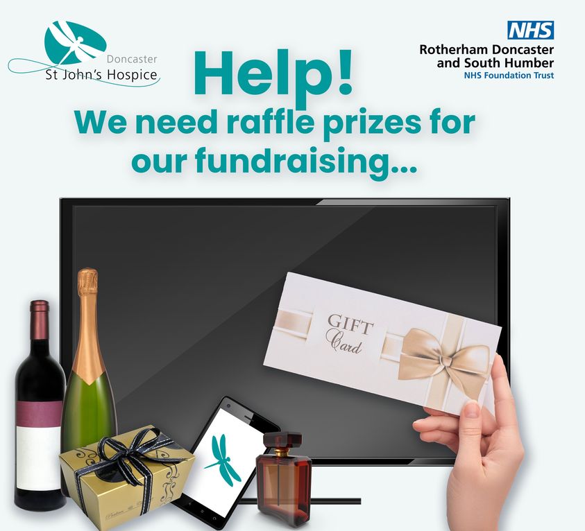 image showing raffle prizes such as televisions bottles of wine, chocolates and gift vouchers