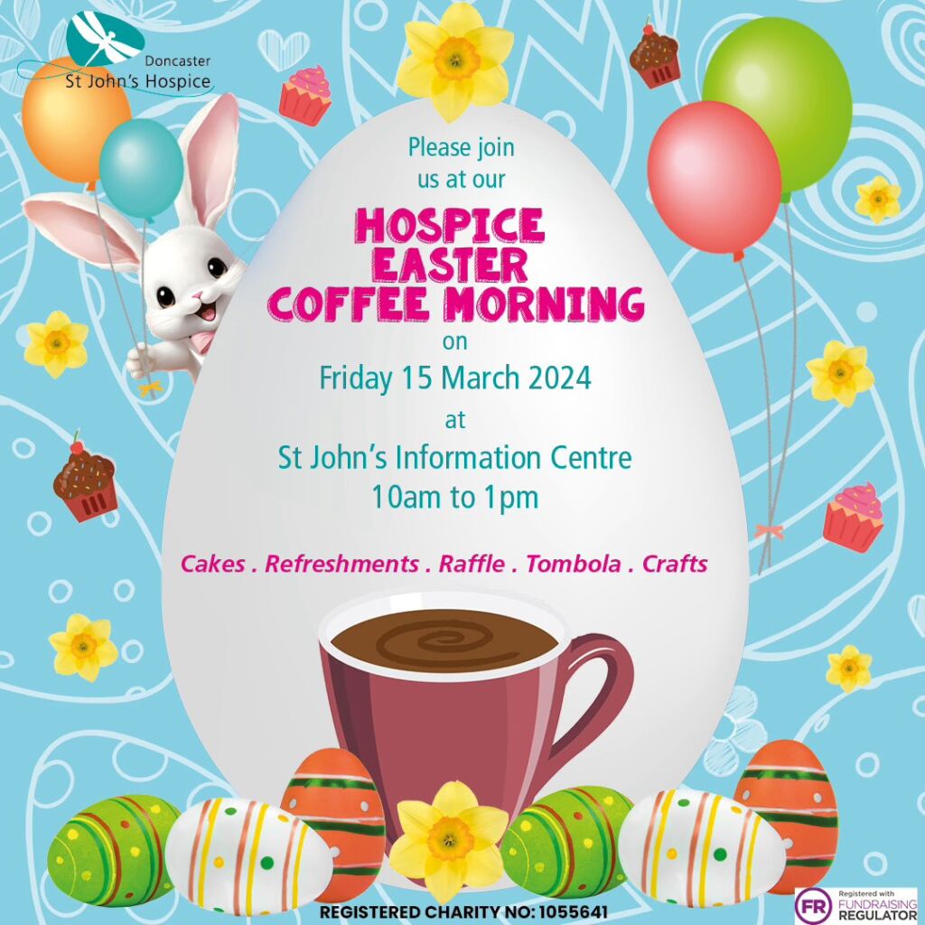 Easter coffee morning poster 